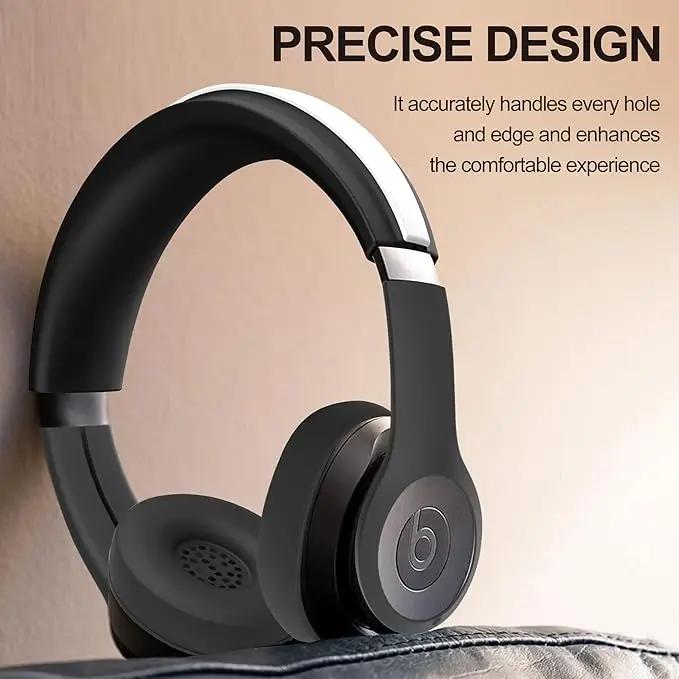 【3 in 1】 Solo 4 Silikonhüllen-Set, kratzfeste Ohrpolsterabdeckung/Hüllenabdeckung/Kopfbandabdeckung für Beats Solo 4 Kopfhörer – Detail 5