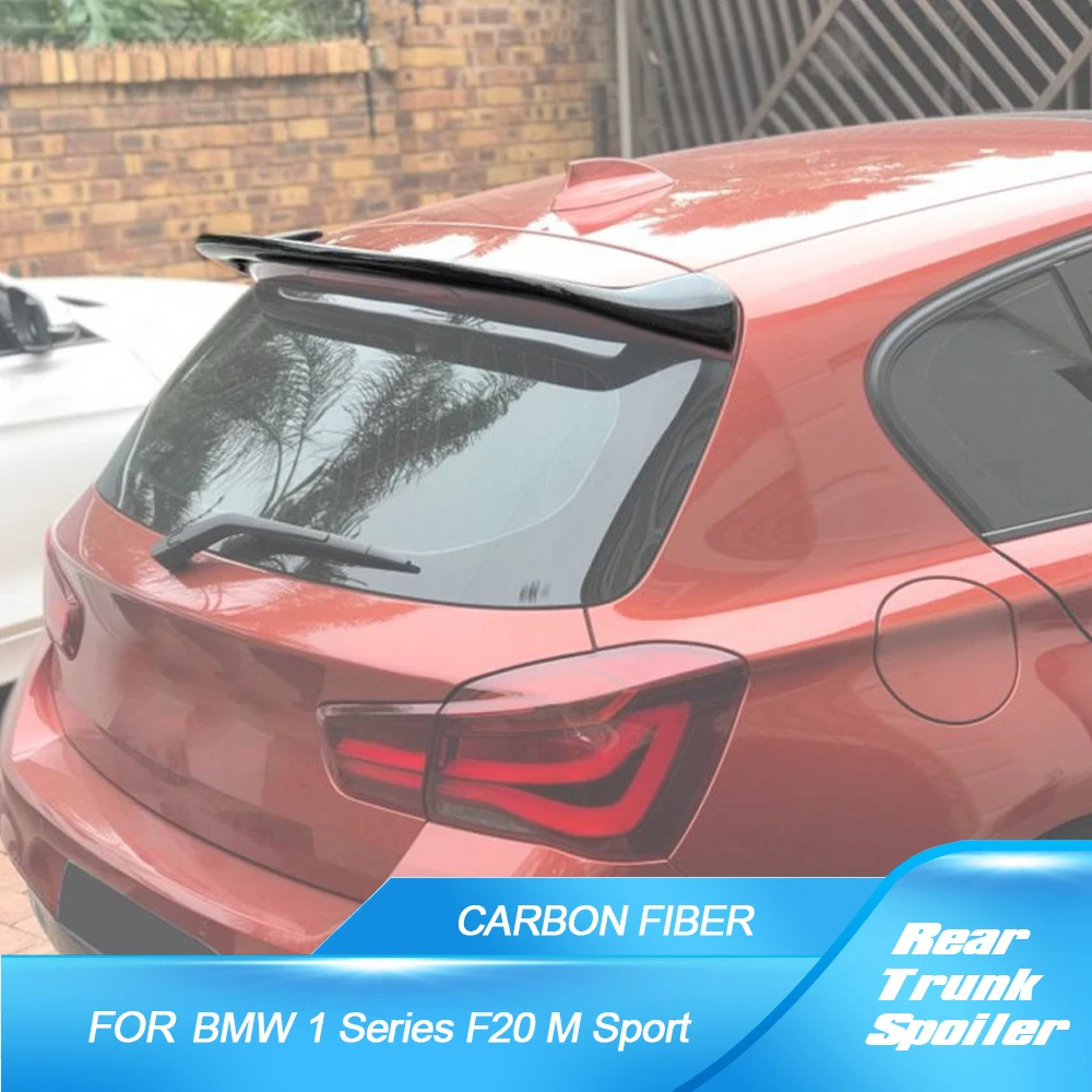 

Задний спойлер на крышу из углеродного волокна для BMW 1 серии F20 116i 120i 118i M135i 2012-2018, задний спойлер на крышу, волоконное стекло