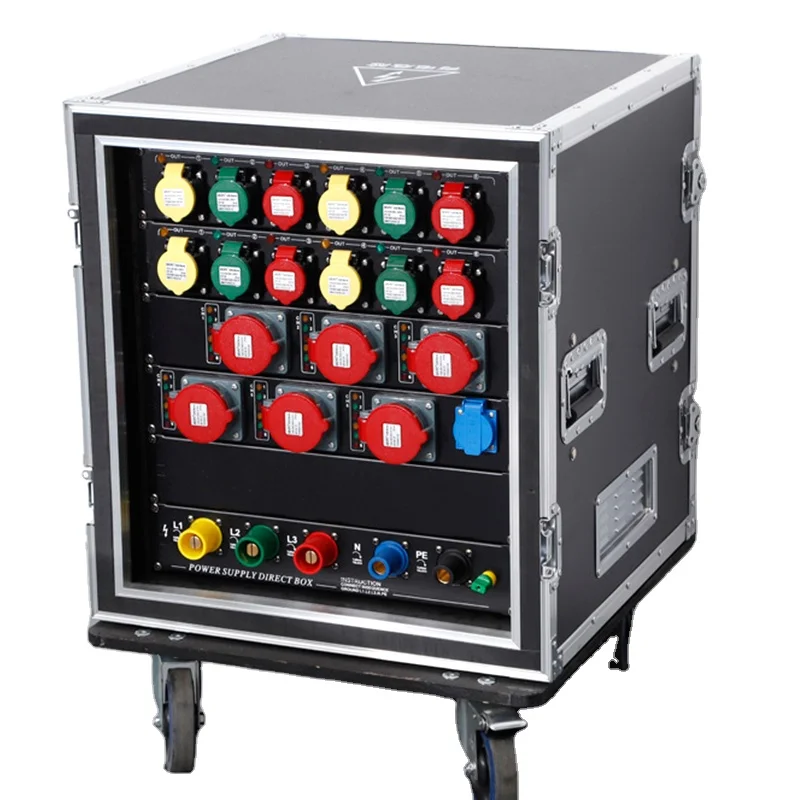 48-way Power Supply Straight-through Box Stage Lighting Performance Rental Leakage protection Distribution Cabinet LED Large