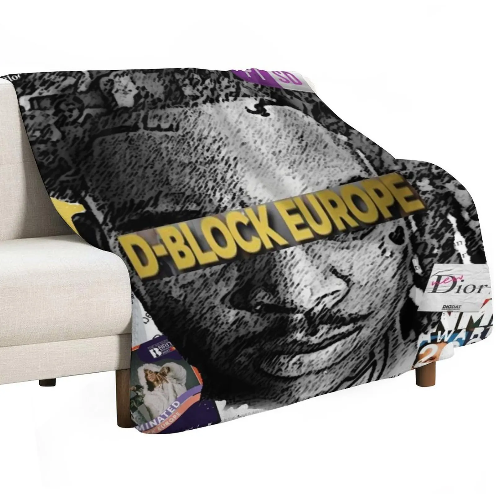 D BLOCK EUROPE SCRAPBOOK Throw Blanket blankets and throws Thermal Sofa Quilt Stuffeds Comforter Winter beds Blankets