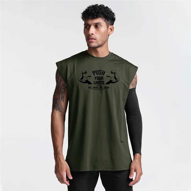 Fitness Fitness Muskel Tank Tops Herren lässig lose Sport T-Shirt Mesh atmungsaktiv schnell trocknen ärmellose Tops Bodybuilding Workout Westen