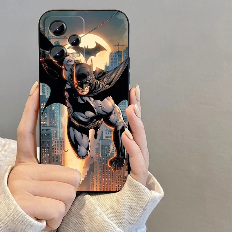 Hero B-Batman Hot For Xiaomi Redmi Note 13 12R 12 12S Turbo 11 11T 11S 10 10S Pro Plus 5G Black TPU Phone Case