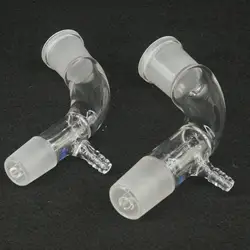 Adaptateur récepteur sous vide en verre JoendocBorosilicate, courbure résistante à 10/19, 12/20, 14/23, 19/26, 24/29, 29/32