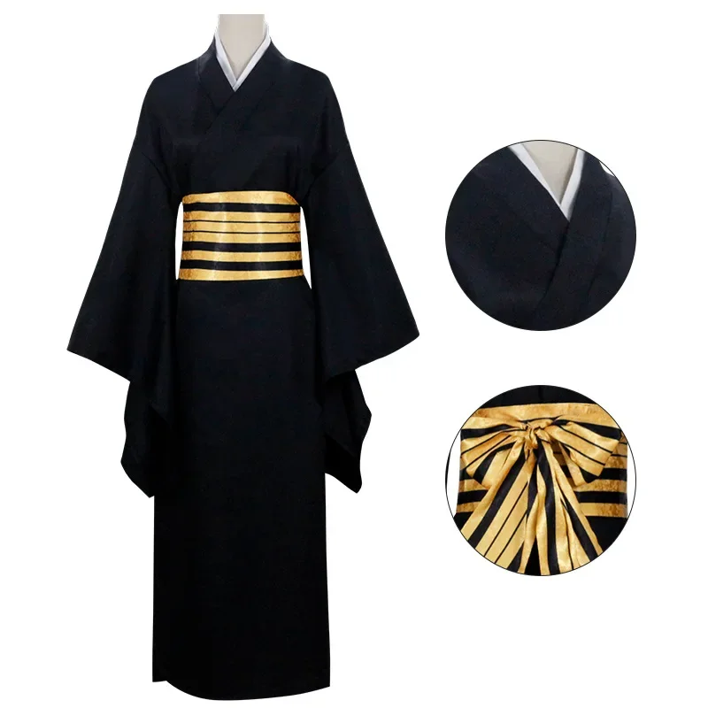 Nakime Otokawa Cosplay Costume Anime Kimetsu No Yaiba Suit Uniform Belt Kimono Uniform