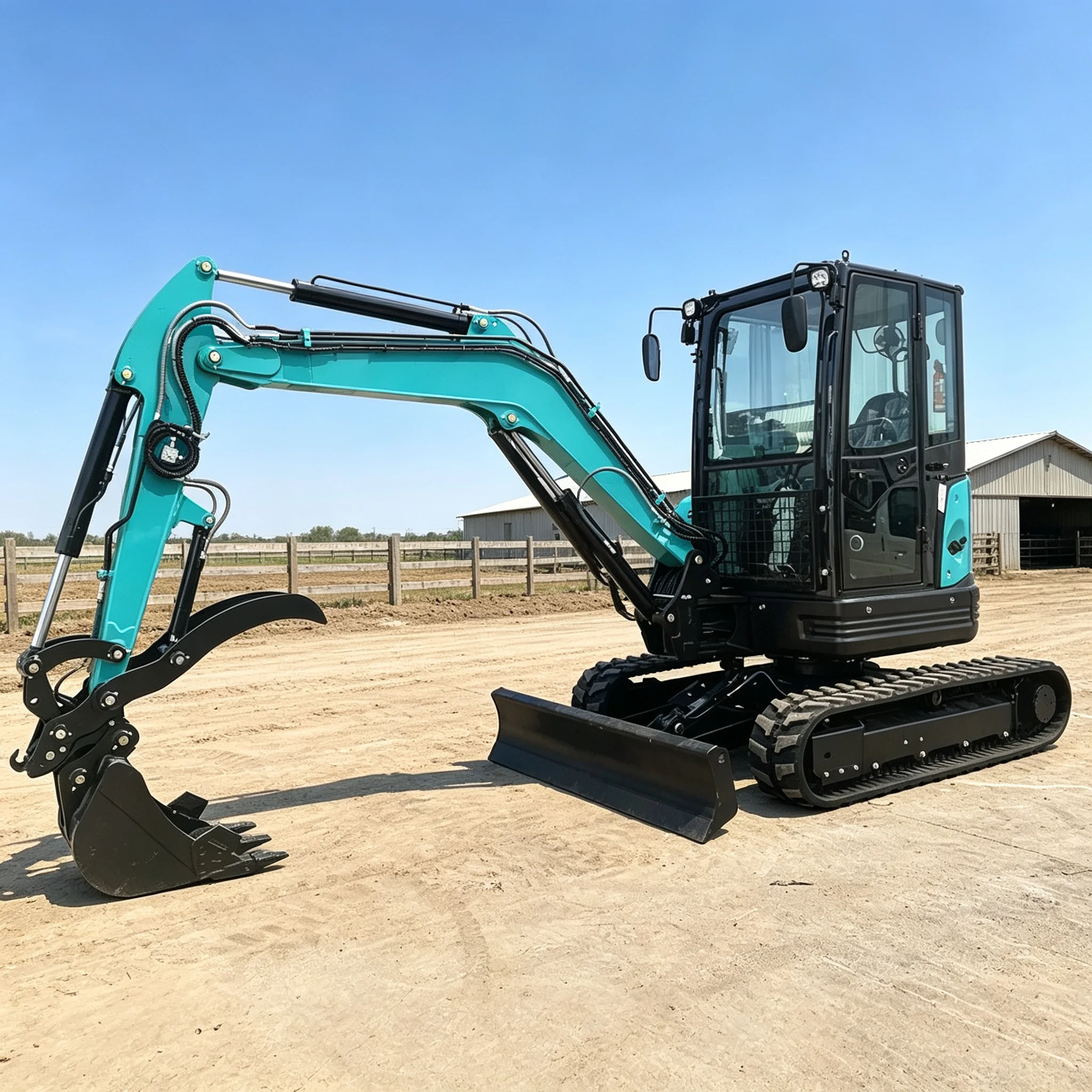 Customized Earthmoving 3.5 Ton Crawler Digger Mini Excavator Hydraulic Compact Machine Heavy Duty CE EPA Durable