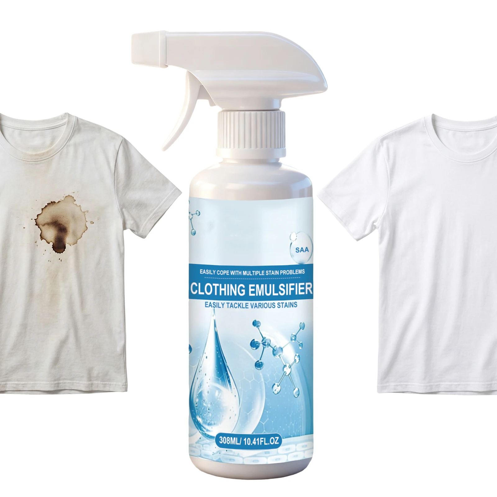 Spot Stain Eliminator Precise Application Strong Decontamination Detergent Powerful Stain Removal Spray for Vintage Clothes