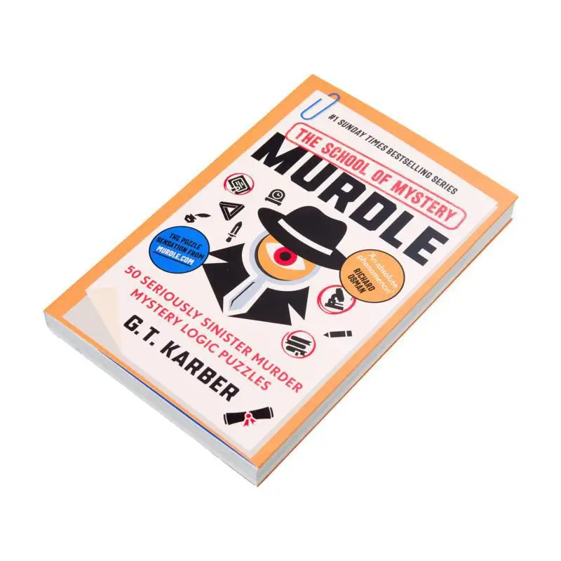 Murdle The School Of Mystery  50 Seriously Sinister Murder Mystery Logic Puzzles GT Karber Profile Books 9781805222088 Book