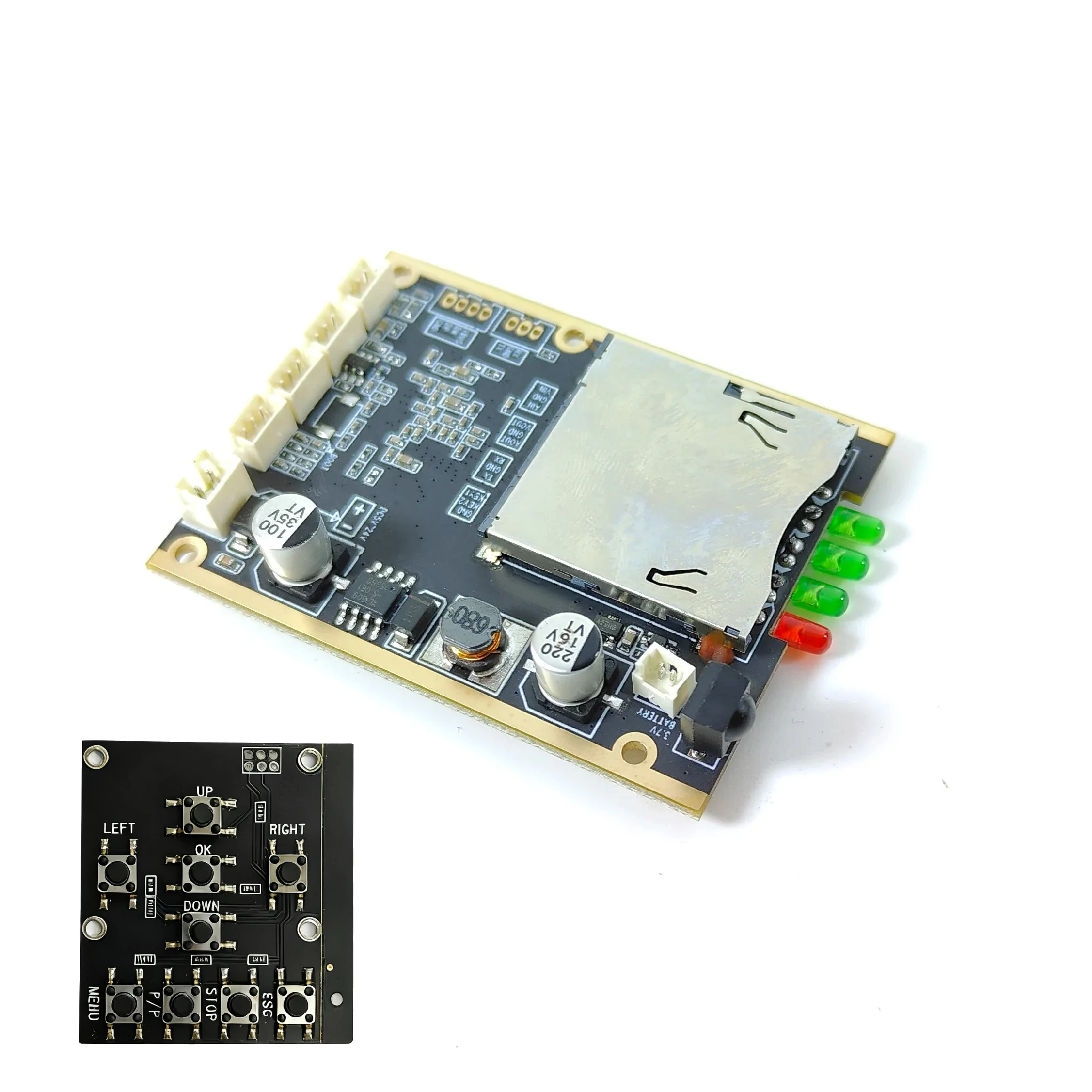Módulo de placa de grabación de vídeo DVR, Cctv de minicámara 1 canal, placa de Control remoto infrarrojo, compatible con tarjeta de 32GB