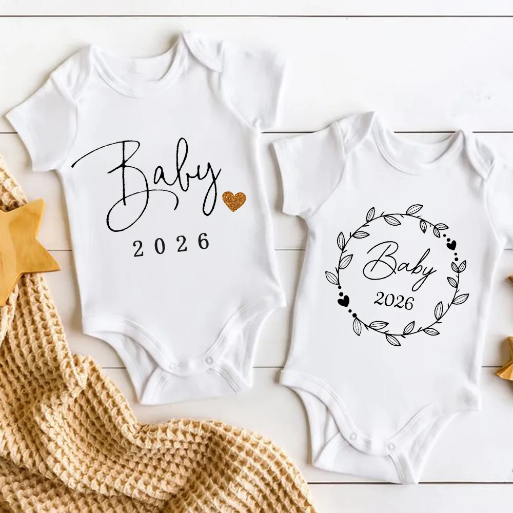 

2026 комбинезоны для новорожденных, комбинезон для малышей с короткими рукавами, новогодняя одежда для малышей, наряды для новорожденных мальчиков и девочек