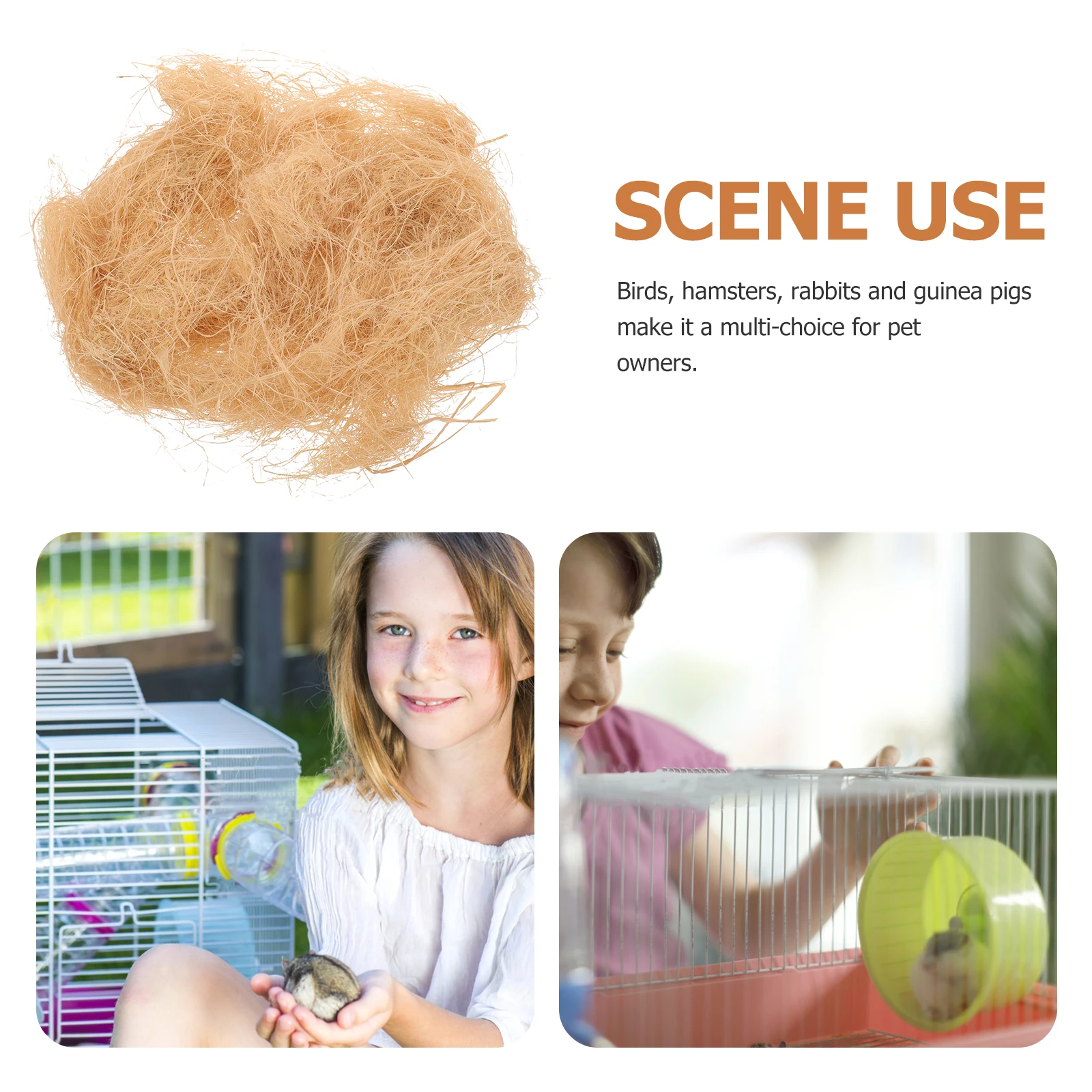 

1 Bag Bird Material Natural Indoor Nesting Supplies Laphia Grass For Birds Hamsters Rabbits Guinea Pigs Nesting Grass