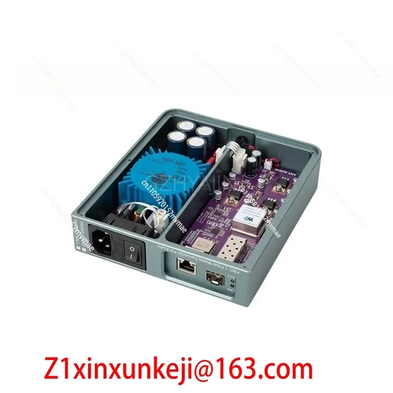 New Audio HIFI Fever Ethernet Network Purifier Fiber Optic Transceiver Constant Temperature Crystal Oscillator