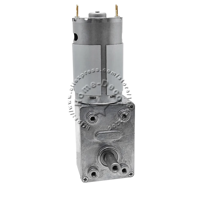 1pcs 2rpm-160rpm DC12V JGY395 Large Torque Turbo Worm Speed Reduction Gear Motor with Full Metal Gearbox Self-Lock
