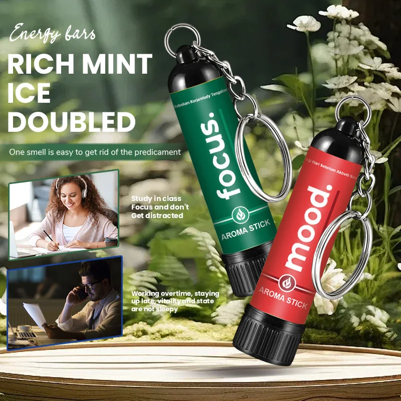 جهاز الاستنشاق الأنفي عصا التبريد التحديث الفوري للتعب خانق الأنف المحمولة طويلة الأمد إحساس بارد تنشيط