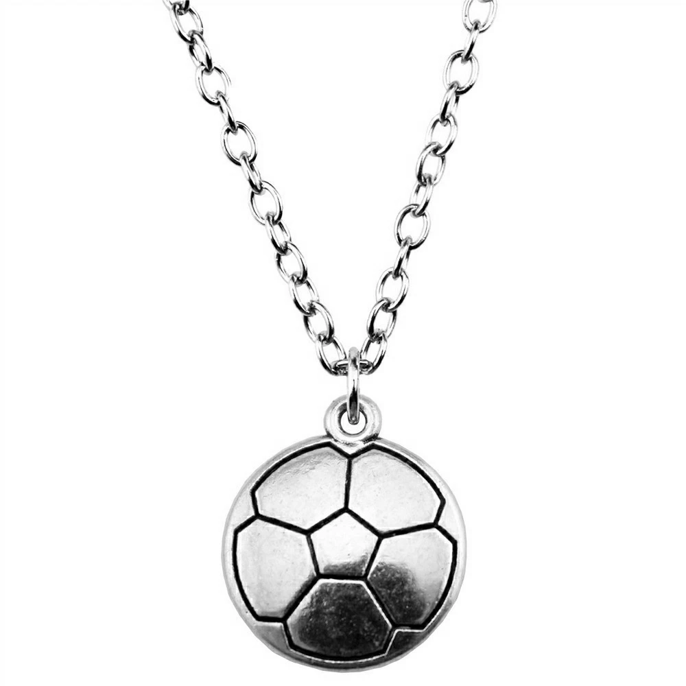 1pcs Soccer Woman Chains Car Pendant Jewellery Wholesale Chain Length 43+5cm