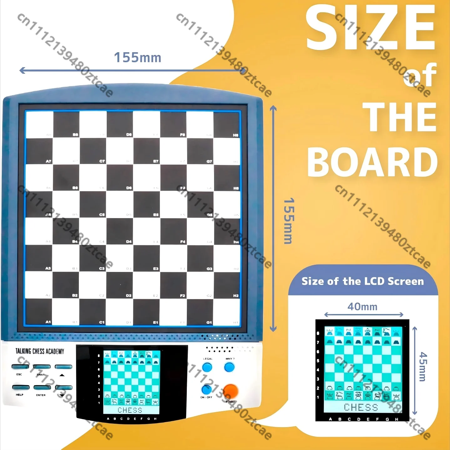 8-in-1 Intelligent Electronic Chess Set, AI & 2 Player Mode, Voice Prompt, Educational Chess Board for Kids