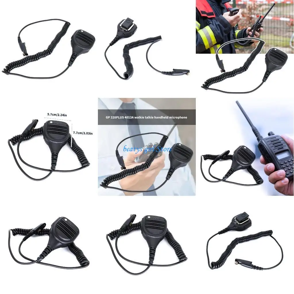 

C7AB Плековой лацкат ручной микрофон 3,5 мм звуковой гнезд для GP328Plus GP338Plus