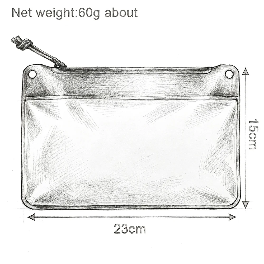 Portable Foldable Small Capacity Transparent Waterproof Bag Outdoor Hunting Swimming Tools Travel Storage Pouch