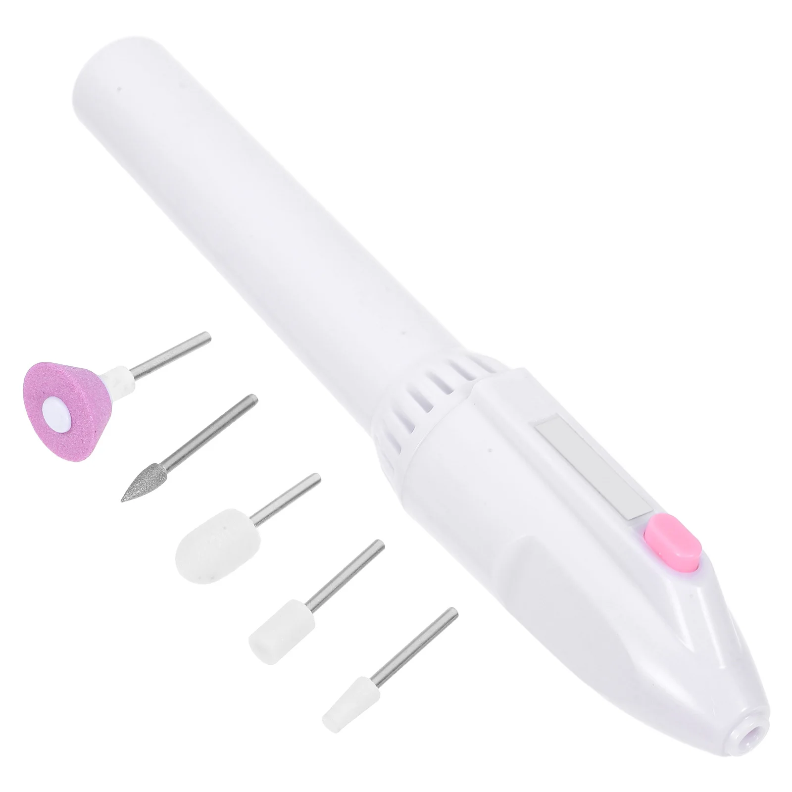 5pcs Electric Nail Grinder Pen With 5 Needles For Filing Polishing Manicure Drill Machine Nail Art Equipment Pen Shape File