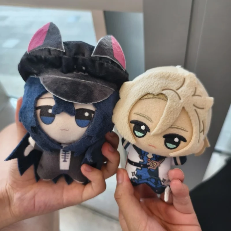 

10 см Genshin Impact косплей Venti Klee Xiao Raiden Zhongli Razor Fischl Diluc Chongyun Xingqiu Kaeya плюшевый рюкзак кулон подарок