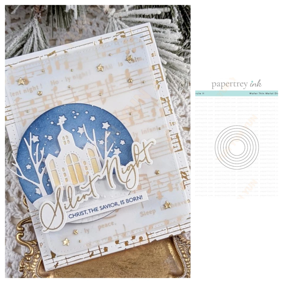 

Circle It Die Stamp Happy New Year Greeting Card DIY Scrapbooking Stencil Handmade 2025 New Merry Christmas Metal Cutting Dies