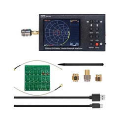 Portable VNA SWR 6GHZ Vector Network Analyzer Reflectometer GS-320 23-6200Mhz for Nanovna Type,Touch Screen with RF DEMO