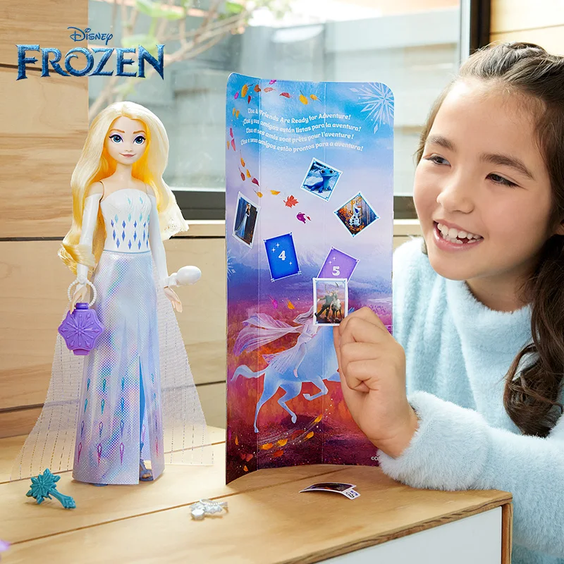 Disney Princess Spin Reveal Ariel Doll Set Frozen Spin and Reveal Elsa Doll Princess Classic Shape Toys Girls Play House Toys