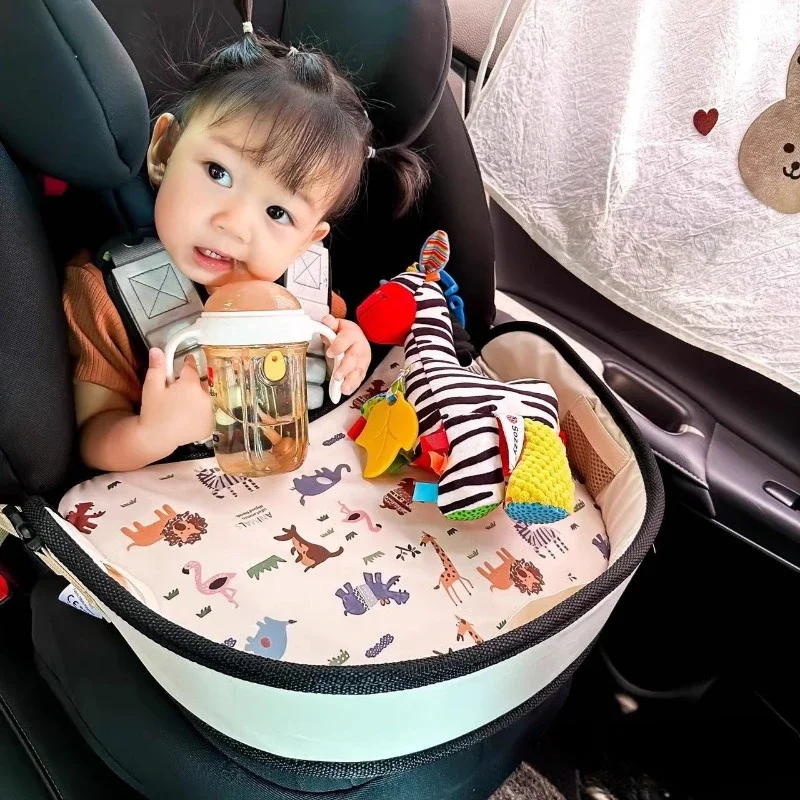 Multi-functional Practical Convenient Dinner Tray, Car Seat Tray, Child Seat Eating Tray, Baby Stroller Storage Tray