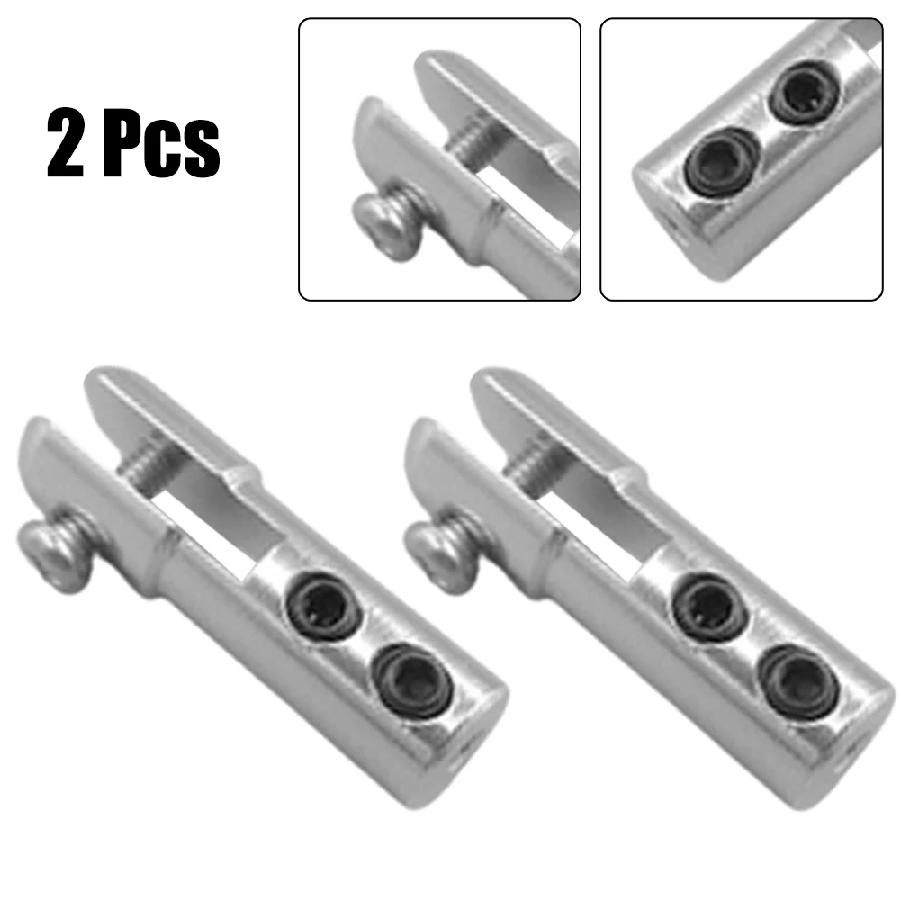 Avião Metal Leme Braços Linkage Joint Pushrod Linkage Stopper Conector com Parafusos de Conjunto para Modelo Barco Vermelho e Azul Pcs rc