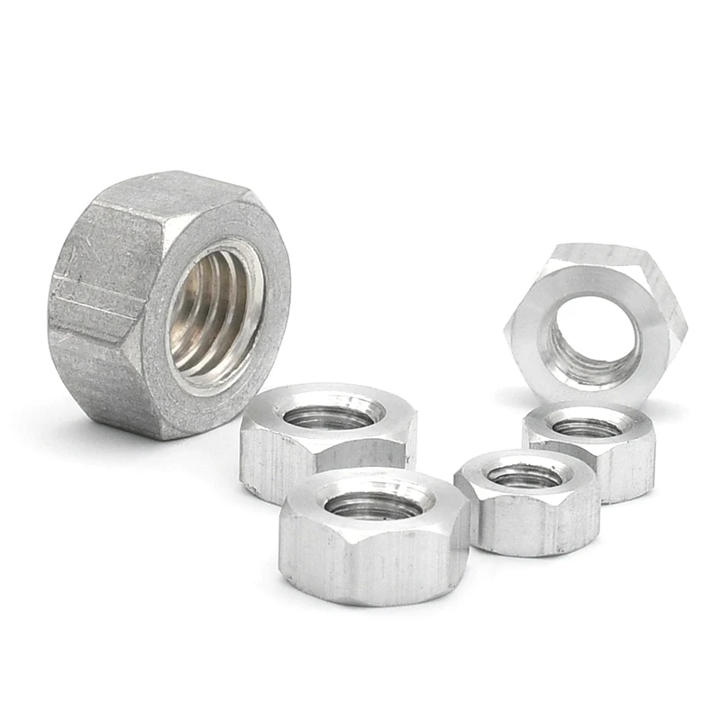 6061 #   アルミ 1 〜 50 ピース/ロット M2 M2.5 M3 M3.5 M4 M5 M6 M8 M10 M12 M14 M16 M18 M20 M22 M24 六角六角ナット DIN934