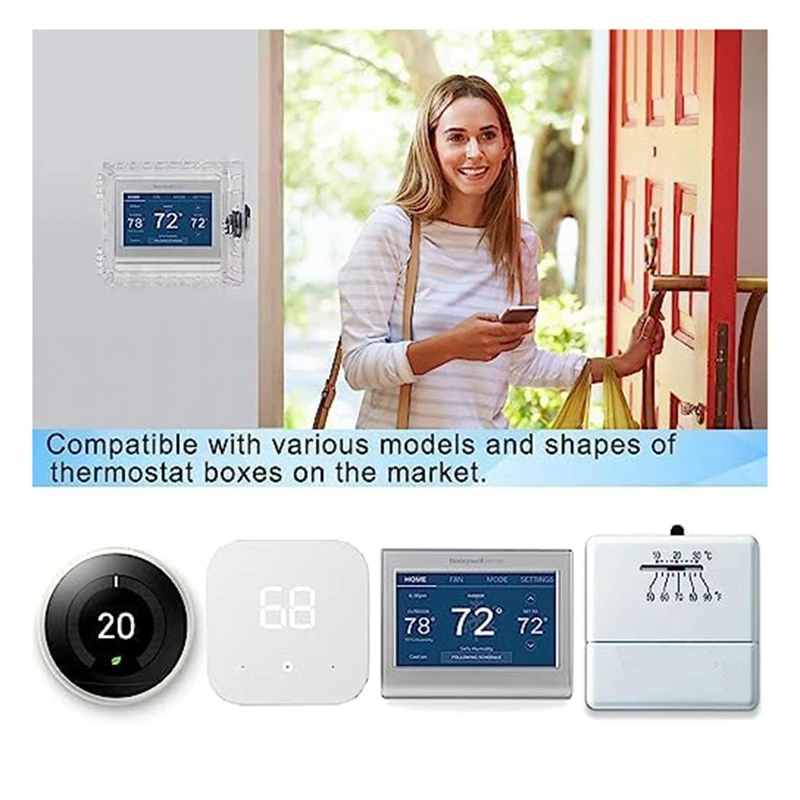 Universal Thermostat Guard With Lock Universal Combination Lock Box Transparent Acrylic Thermostat With Safety Lock Easy Install