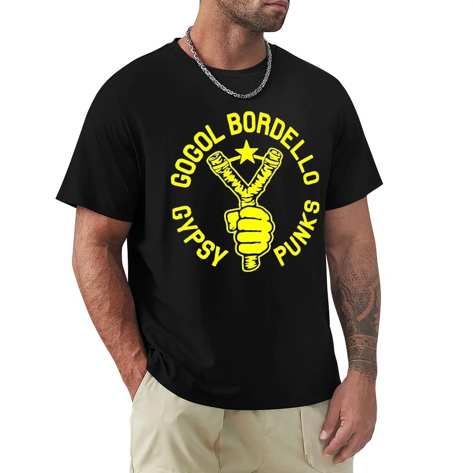 

GOGOL BORDELLO T-Shirt Regular Fit Plain Tee Shirt