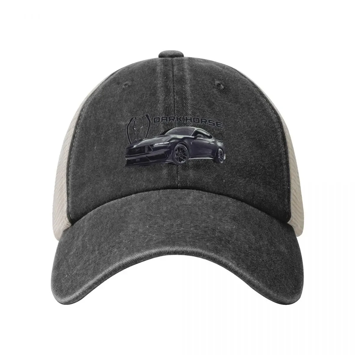 7th gen COYOTE s650 dark horse Mustang GT 5.0L V8 Cowboy Mesh Baseball Cap Big Size Hat dad hat Golf Men Women's