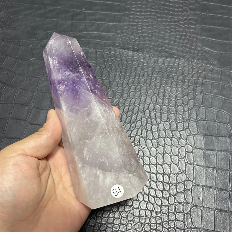 

560g Rainbow Natural Amethyst Point Crystal Healing Energy Stone Natural Quartz Home Decor Reiki