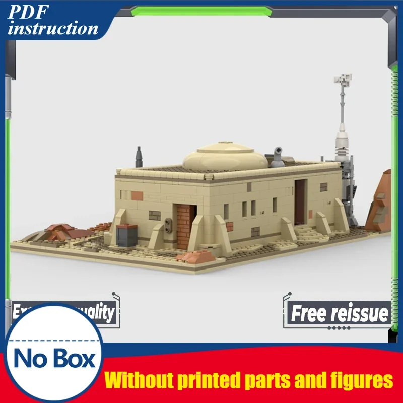 

Звездная модель фильма Moc, строительные кирпичи, пустынный временный обмен, технология, модульные блоки, подарки, рождественские игрушки, наборы «сделай сам», сборка