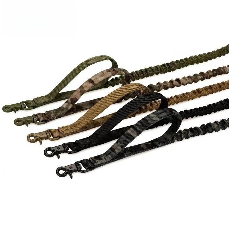 Dog Leash, Outdoor Leash, Retractable Elastic Dog Leash, Nylon Training Strong Military Fan Dog Leash