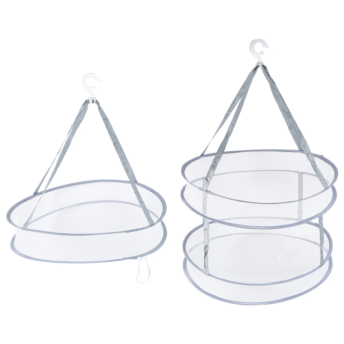 

2 Pcs Clothes Basket Collapsible Laundry Practical Hangers Tool Household Drying Sweater Man