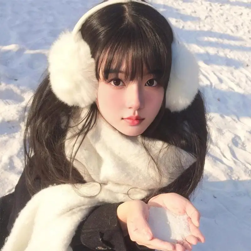 Plush Soft Solid Ear Warmers - Unisex Earflap Outdoor Protection