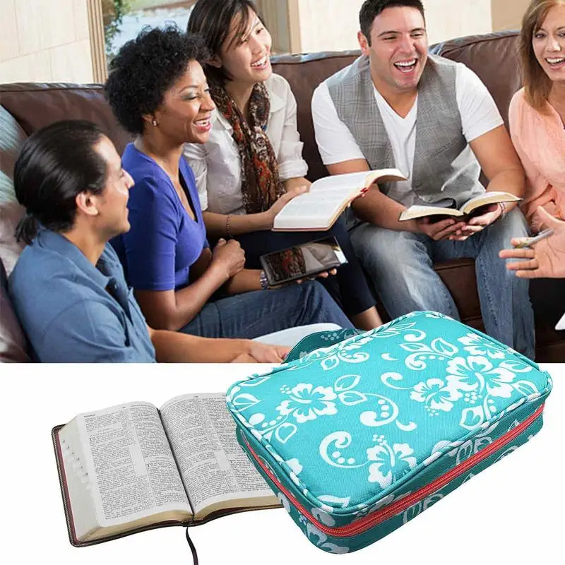 Bible Cover Bible Carrier With Multiple Interior Storag Pockets Waterproof Bible Covers For Women Girls Large Size Study Bible