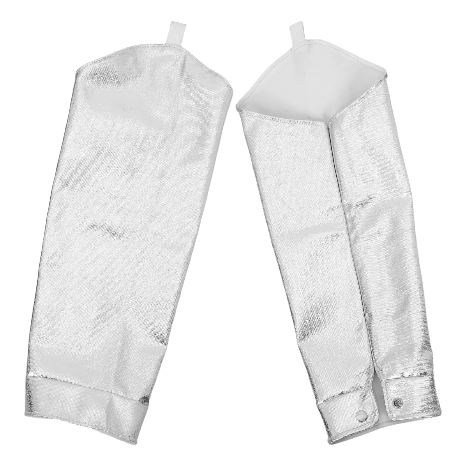 

2Pcs Insulation Sleeve Heat Resistant Arm Protectors Reusable Aluminum Foil Cover for High Temperature Work Flame Resistant