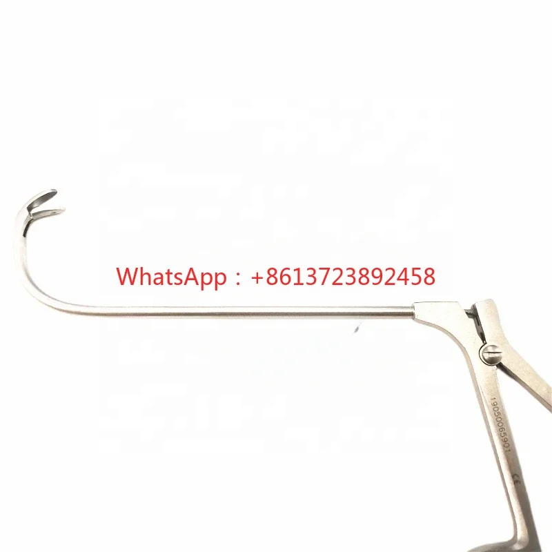 

ENT surgical nasal endoscope grasping forceps Long curved,upward 115 degree surgical instrument