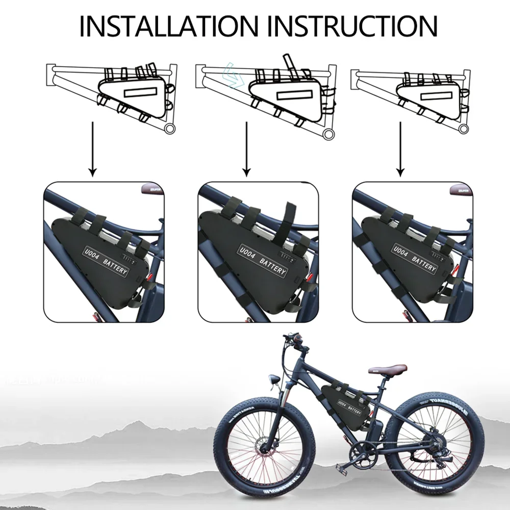 48/52V 20/30Ah Triangle Battery Tes-la L-G Pack for 2000W 1500W 750W 500W rechargeable battery 18650.00