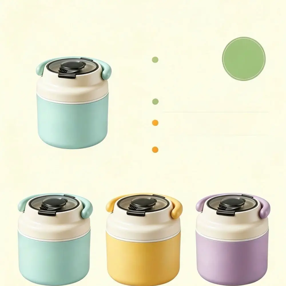 Durable Stainless Steel Breakfast Cup Portable Food Container Leakproof Thermal Jar For Office School Daily Routine