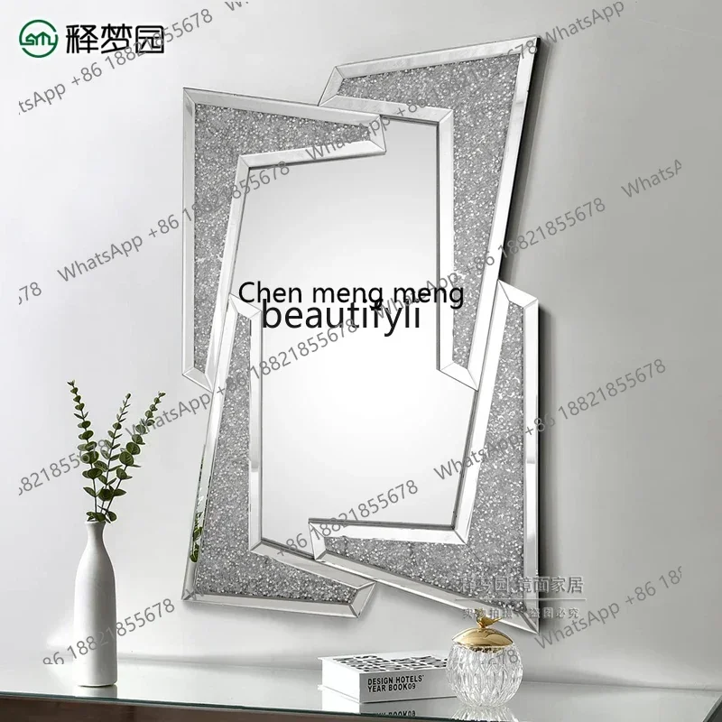 

B178 Nordic entrance decorative mirror special-shaped modern simple light luxury style bathroom mirror wall decoration hanging m