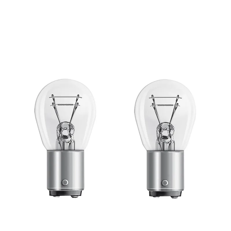 2 pièces P21/5W S25 12V21/5W BAZ15D voiture lampe en verre clair 12594 ampoule de queue de frein indicateur de voiture lampe d'arrêt halogène ampoules de frein