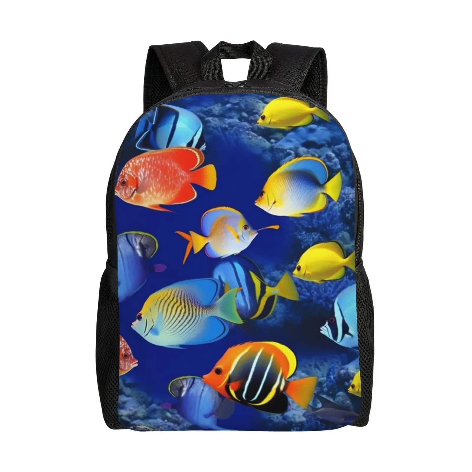 

Tropical Fish 3D Print Kids School Bag Bagpack with Side Pocket 16Inch Book Bags for Teen Boys Girls Backpack Student Rucksack