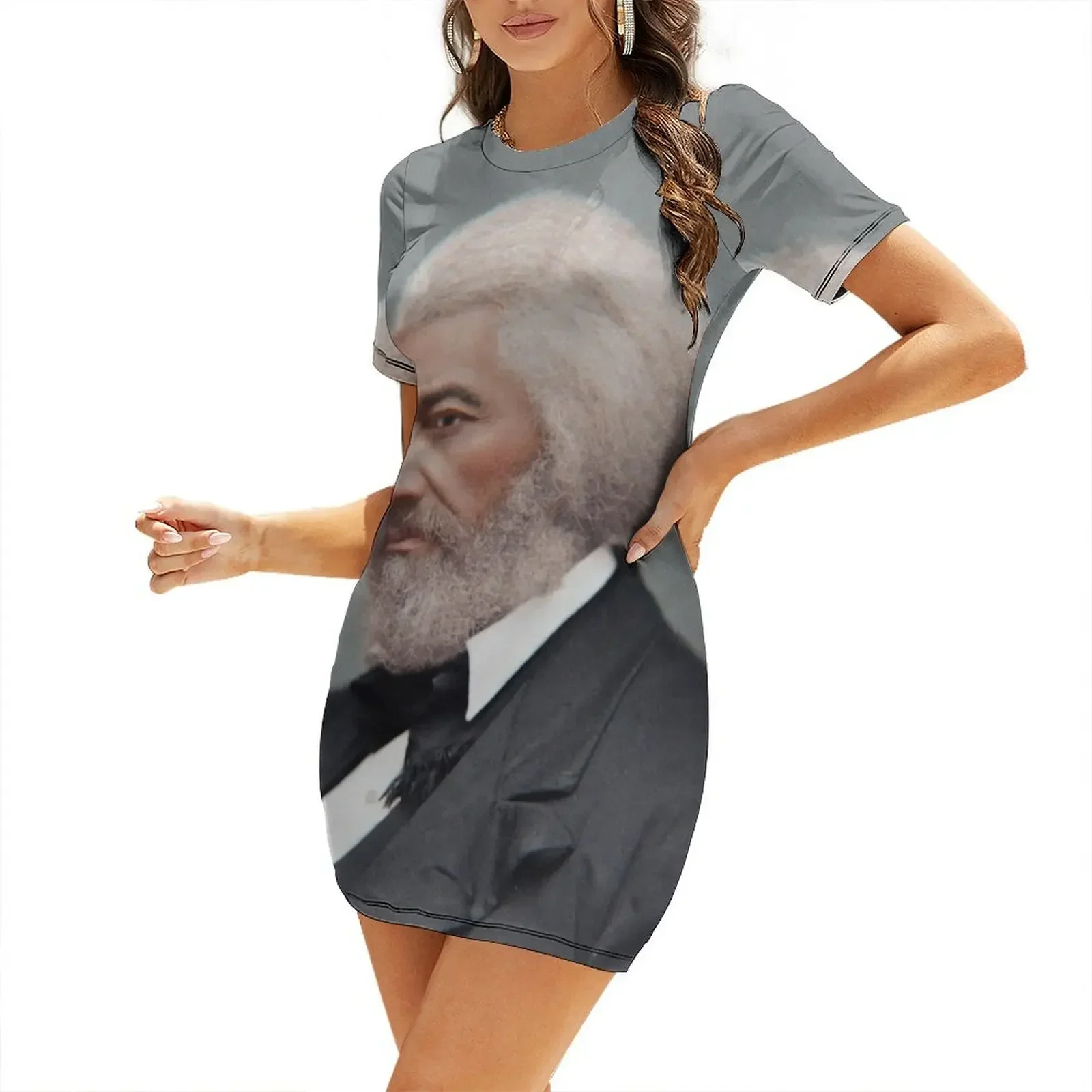 Frederick Douglass 1876 Short-Sleeved Dress summer dress woman 2026 trendy Women dresses summer