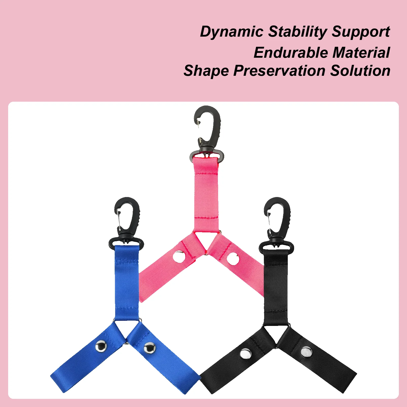 Cheerleading Pom Hanger Organizer Strap With Button Pom Backpack Hanger For Girls Cheerleading Competition Game Sports Events