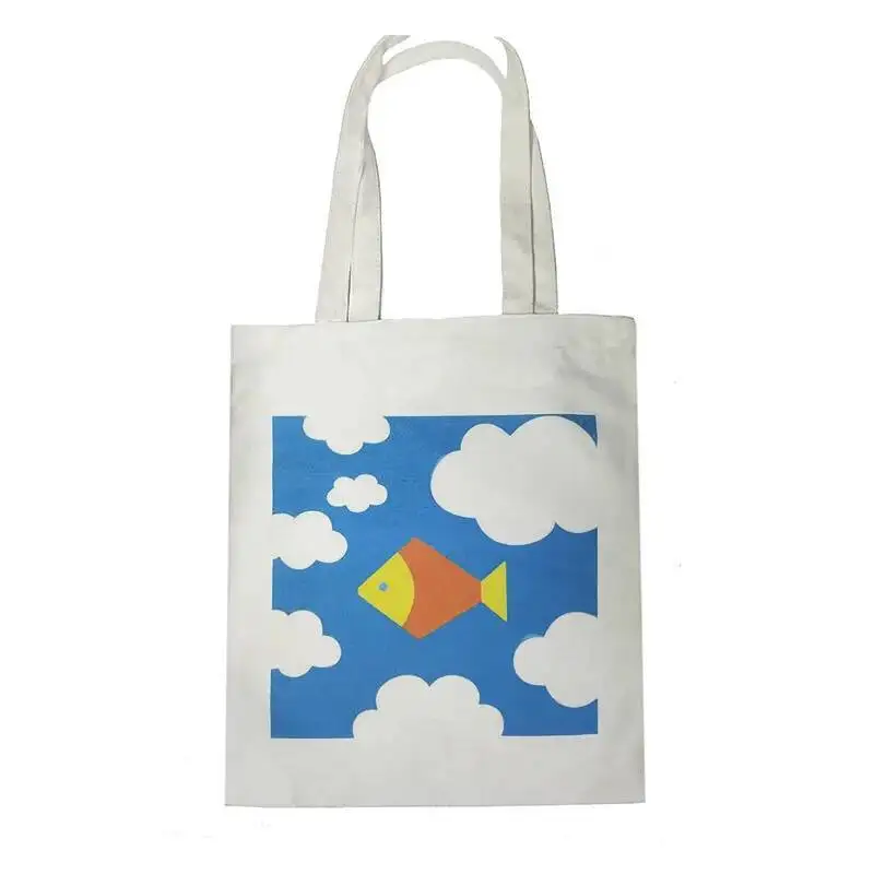 Thailand Stars Drama Fish Upon the Sky Pond Phuwin Pondphuwin Foldable Shopping Bag Handbag Printed Shoulder Bags