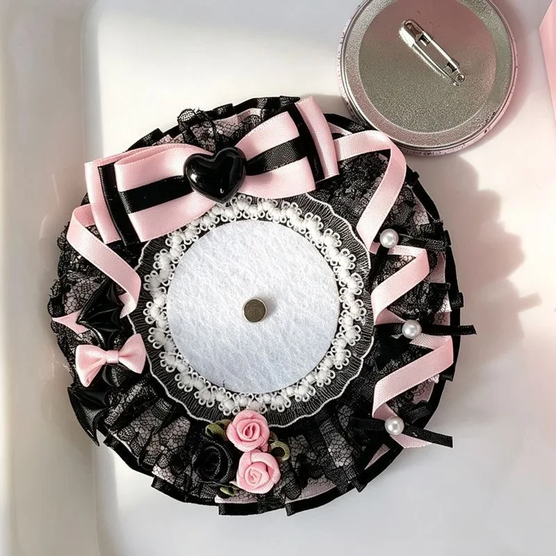 pins for bag badge holder ita bag decoration ita bag insert 58-78mm DIY pins for bag bow rose bag charms rosettes badge