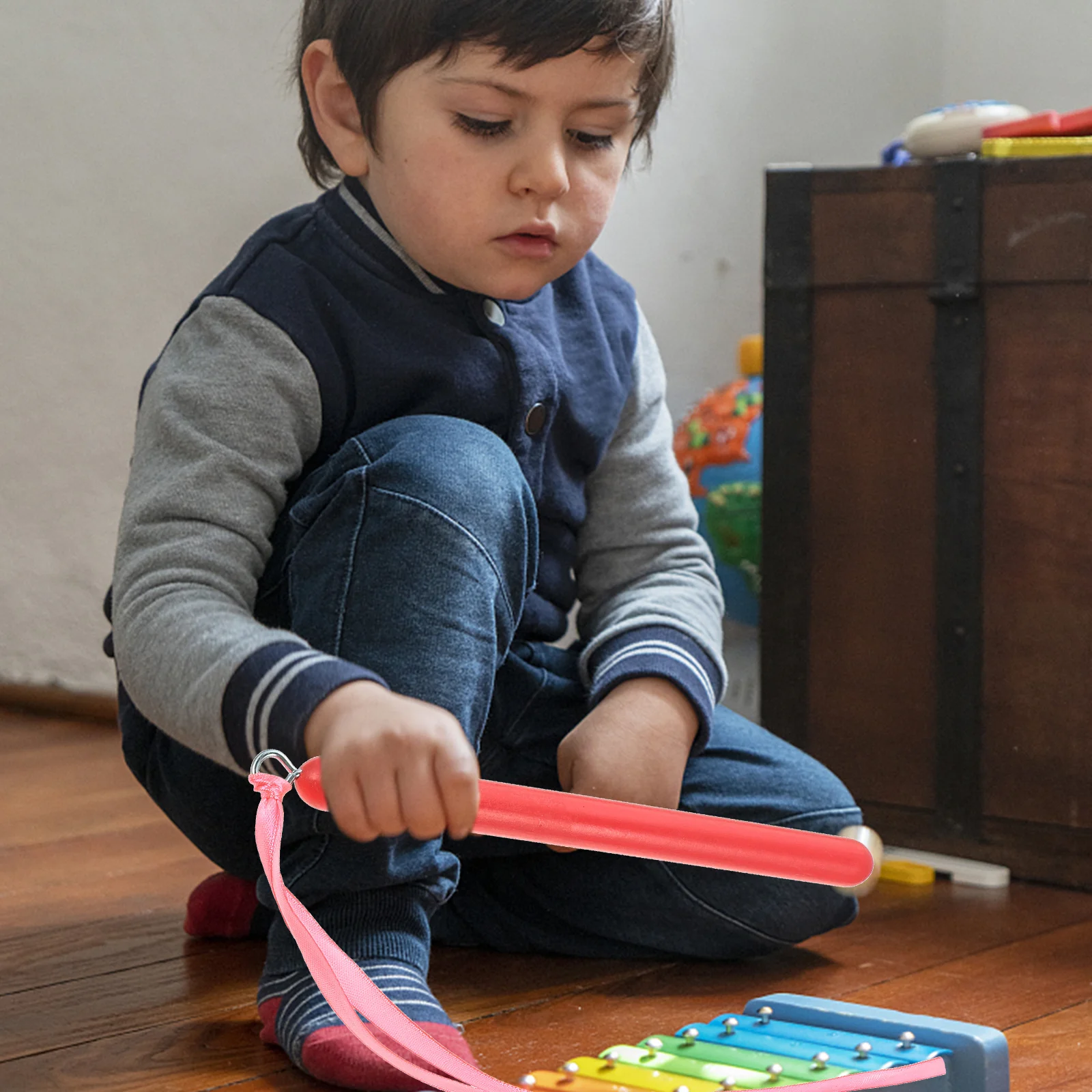 

5Pairs Durable Colorful Nylon Plastic Rhythm Sticks Classroom Percussion Musical Instruments Kids Educational Percussion Sticks